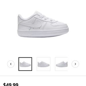 Nike Kids' Baby Air Force 1 Crib Shoes, Slip On